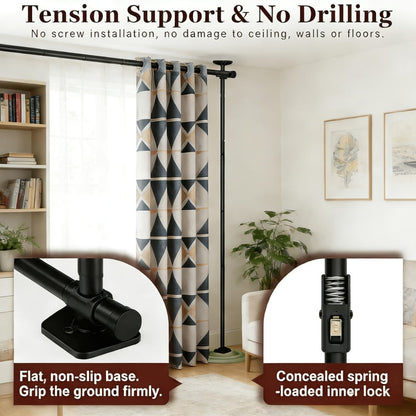 28-114 Inch Tall Room Divider with Tool-Free Assembly and Added Privacy detail image - detail view 13