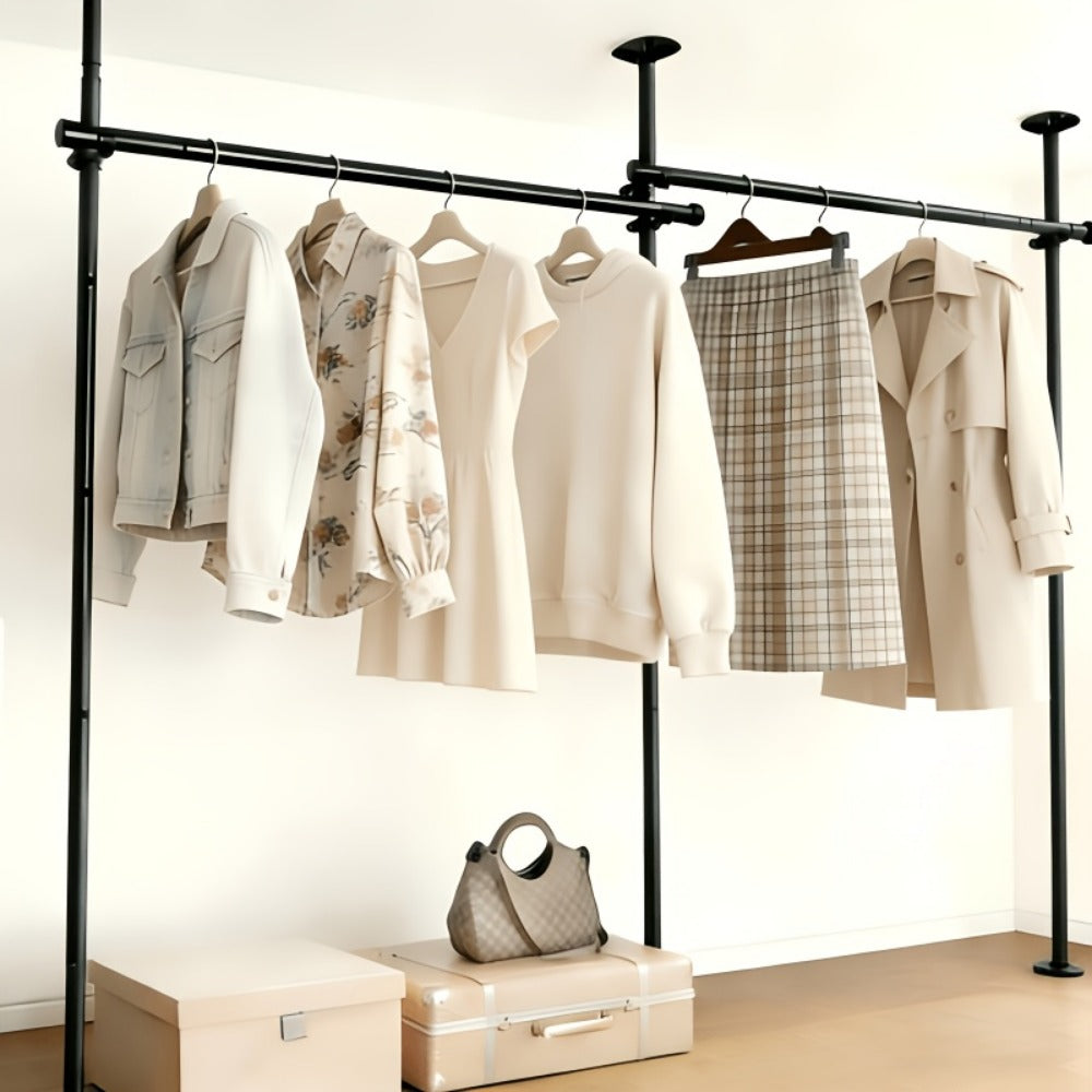 28-114 Inch Tall Room Divider with Tool-Free Assembly and Added Privacy detail image - detail view 7