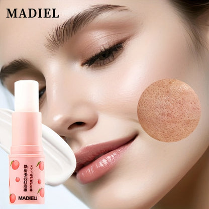 Sakura Primer Stick with Cherry Blossom Extract — Tinted Lightweight Makeup Base, Smooth Blending Natural Finish, Pore Smoothing Brightening Formula for Light to Beige Skin, J-Beauty & K-Beauty Inspired, 1 fl oz