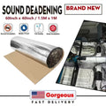 60"x40" Sound Deading Material 275Mil(7mm) for Cars Thermal Insulation And Car Sound Deadening Material Strong Back Adhesive Car Insulation Heat And Sound Deadener Mat for Automobile Hoods, Hoods, Doors, And Trunks