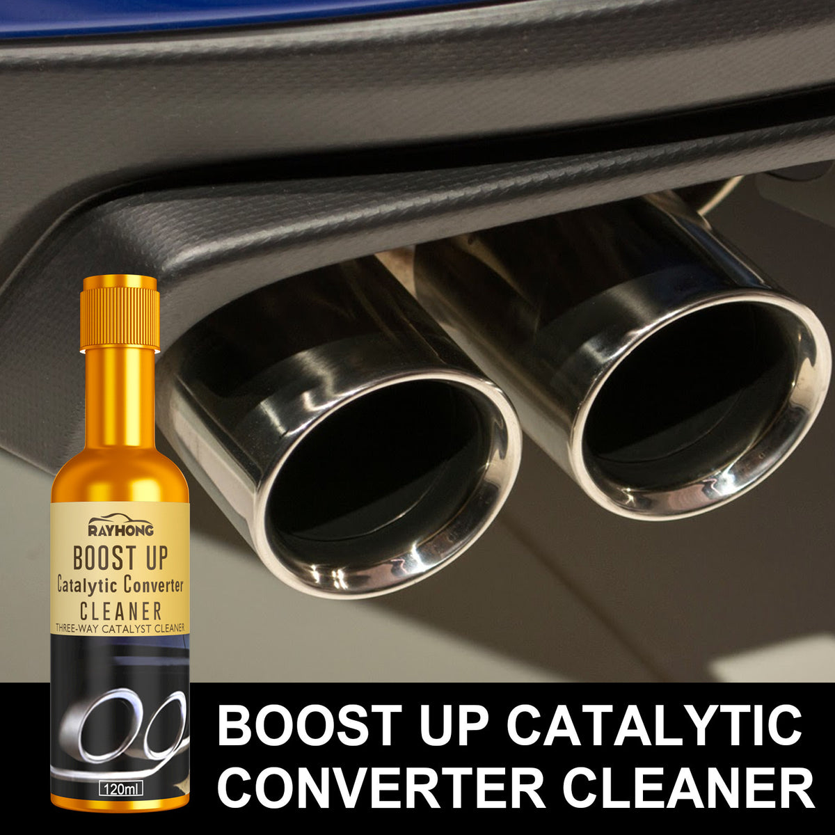 3pcs Car Engine 3-Element Catalyst Converter Cleaner - Multi-Purpose Deep Cleaning & Fuel System Promoter with Advanced Technology, Vehicle Maintenance Tool, Fuel System Cleaner, Sleek Bottle Design, Highquality Cleaner