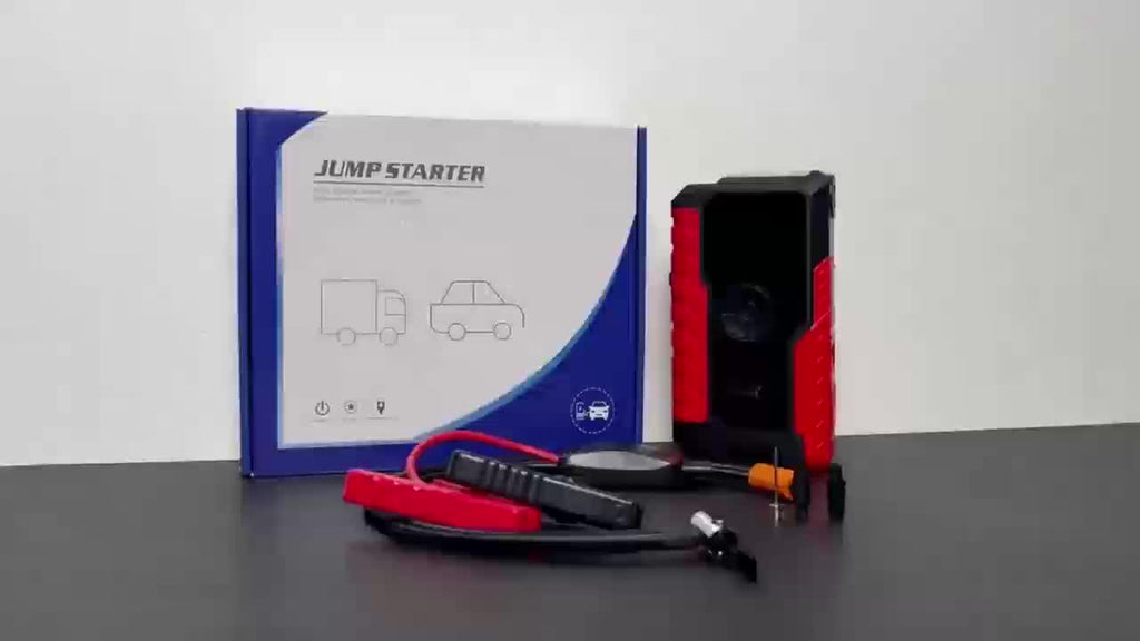 6000A/11000A Peak Jump Starter with Digital Tire Inflator Air Compressor, Multi-Function Car Jump Box Equipped with Smart Anti-Burn Battery Clips & LED Flashlight, Portable Emergency Power Bank for Car, RV, Motorcycle Vehicle Roadside Tools, Giftable