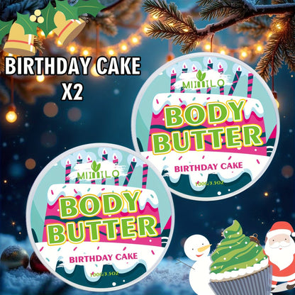 Fruity Body Glaze Set 8 Scents 100g×2 – Pineapple Coconut Strawberry Coffee Peach Doughnut Birthday Cake Non-Greasy All-Day Moisturizing Travel Size Body Lotion Gift for Women