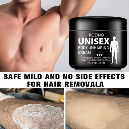 Hair Removal Cream 5-Minute Fast Depilatory for Legs Arms Armpits Abdomen 50g - Gentle Painless No Residue Moisturizing Body Hair Remover for Women Men All Skin Types Razor-Free