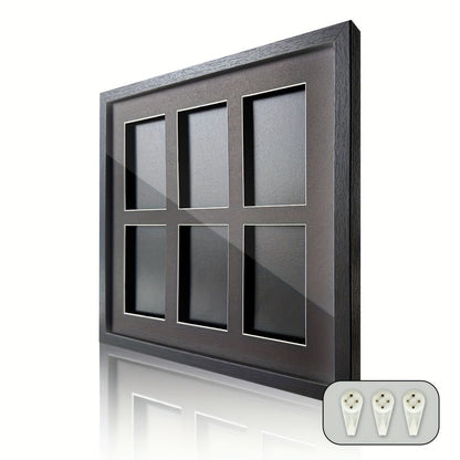 Trading Card Display Case Wall Mounted Wood Frame – Pokemon TCG Sports Cards 35–360pt Compatible, 1/2/4/6/10 Grid Options, Card Collector Gift for Teen & Adult Ages 14+