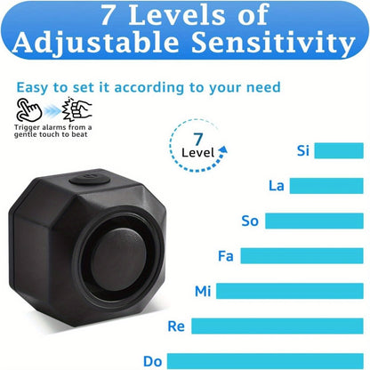 Bike Alarm Anti-Theft 110dB – USB Rechargeable Bicycle Alarm with Wireless Remote, Vibration Motion Sensor & 3 Volume Levels for Bicycle, Motorcycle, Scooter, Trailer & Car Security