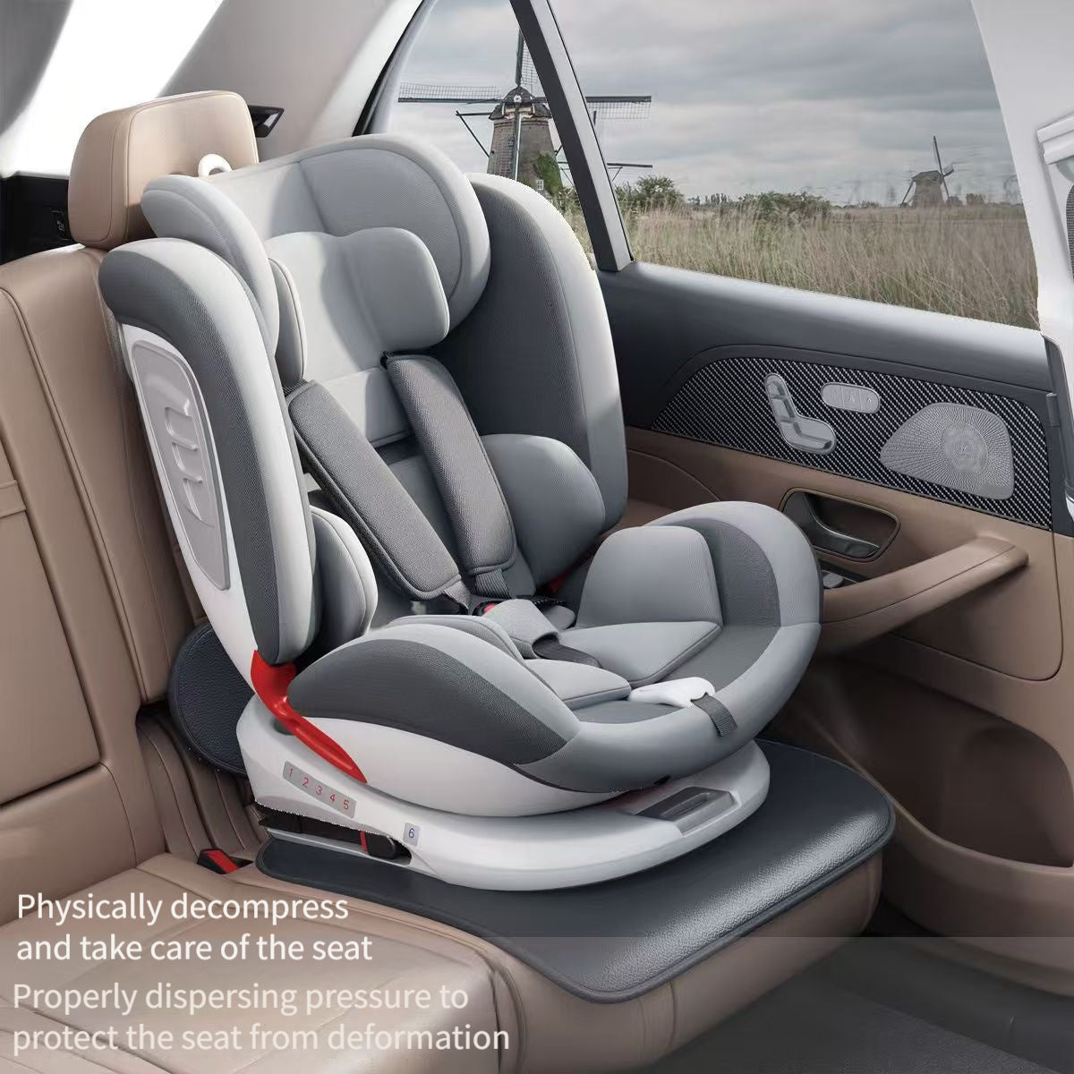1pc Car Seat Protection Pad, Designed to Be Durable, Non-Slip, And Waterproof - Ideal for Safeguarding The Car'S Interior Seats Without Causing Any Damage Or Stains