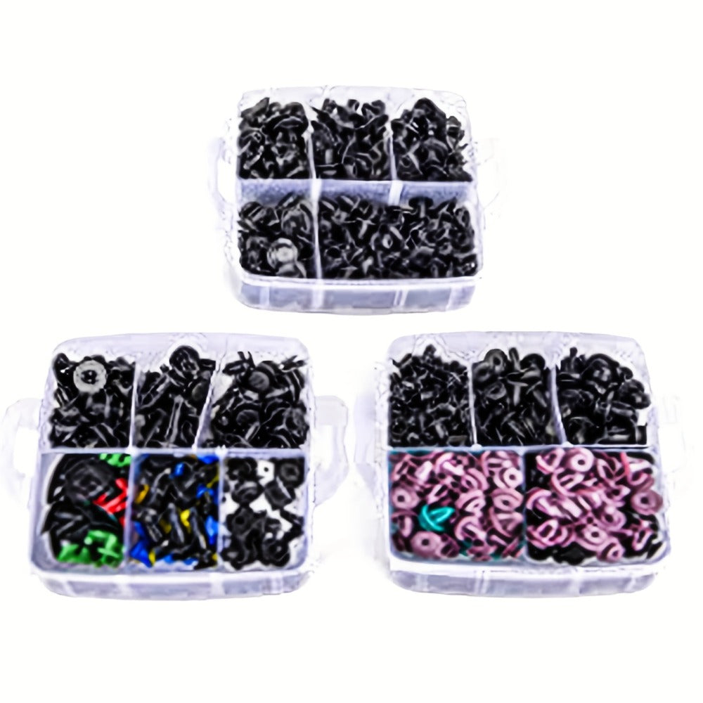 Car Body Clips Fasteners Assortment Kit 735/740pcs - 23 Sizes Nylon Bumper Fender Rivets with Zip Ties & Fastener Remover Tool