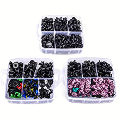 Car Body Clips Fasteners Assortment Kit 735/740pcs - 23 Sizes Nylon Bumper Fender Rivets with Zip Ties & Fastener Remover Tool
