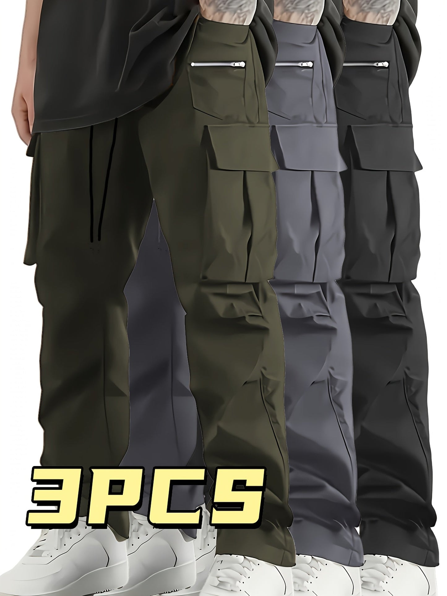 Men's Cargo Pants - Pocket Detail 871013