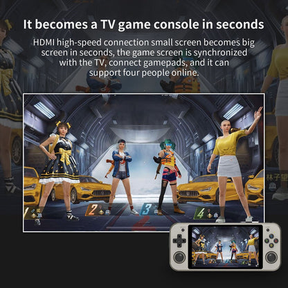 Anbernic RG552 Handheld Game Console Dual OS Android Linux Retro Emulator 5.36-Inch IPS 1920x1152 RK3399 4GB RAM HDMI USB 3.0 Active Cooling