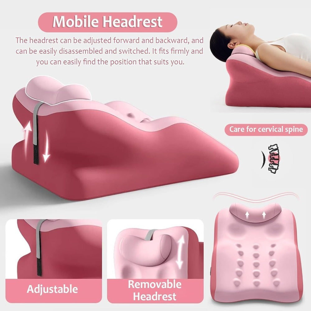 Memory Foam Cervical Support Pillow – Ergonomic Side & Back Sleeper Pillow with Breathable Cover | Multi-Functional Neck & Lumbar Support Bed Pillow, Perfect Gift