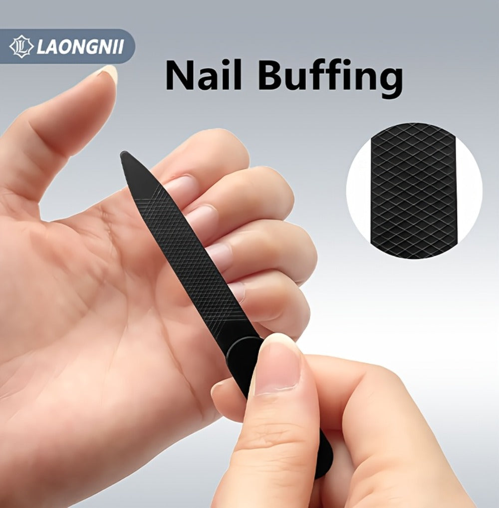 Ingrown Toenail Clipper Kit 7 Piece Professional Pedicure Set with Curved Blade Angled Head Nail File Cuticle Nipper Dead Skin Remover for Thick Toenails Men Women Elderly