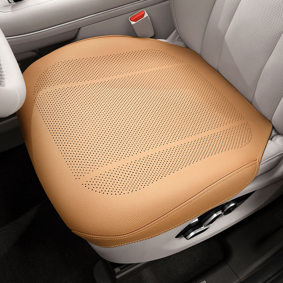 Luxury Car Seat Cushion, Full Surround Seat Cover, Nappa Leather Car Seat Pad, Front Seat Cushion Rear Seat Cushion, Car Interior Seat Pad, Non-Slip, Breathable, All-Season Universal, Car Seat Cover
