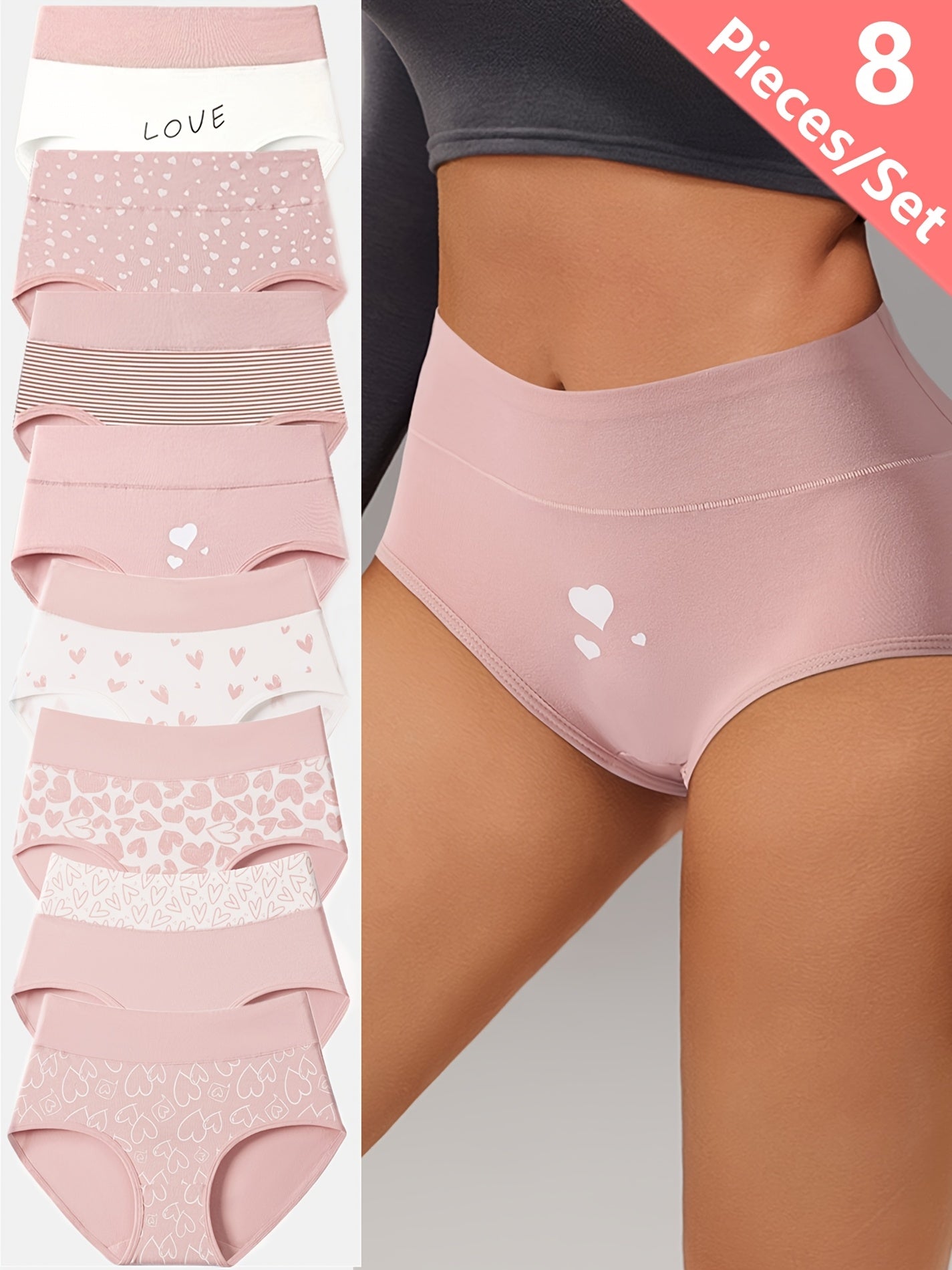 Women’s 8-Pack High-Waist Shapewear Briefs - Tummy Control Support Style 0565