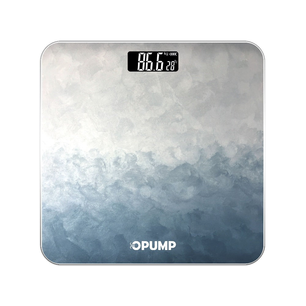 OPUMP Bathroom Scale 400lb – Highly Accurate Digital Body Weight Scale with Backlit LED Display, Batteries Included, Measures up to 400lb/180kg, Multiple Colors – Black Marble, Bronze, Sapphire & More