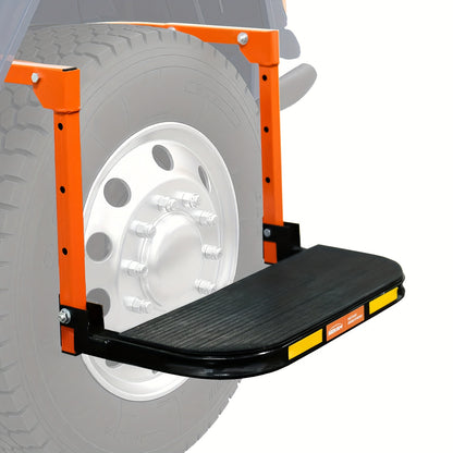 Thickened Anti-slip Foldable Tire Steps - Essential Parts For Truck, SUV And Trailer Maintenance - Adjustable Height With A Load Capacity Of 350 Pounds[Fits Tires Up To 13.5in Wide] - Portable Foldable Design, Tire Accessories