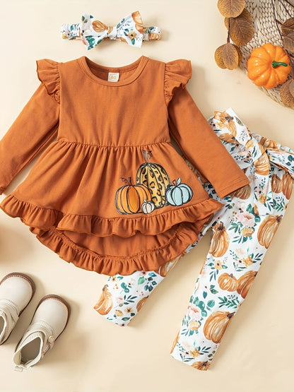 Baby Girl Casual Pants - Long Sleeve Fall
