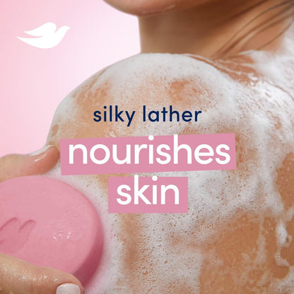 Pink Rosa Moisturizing Beauty Bar Soap 3-Pack 135g Each — 3-in-1 Face Body Hand Cleanser, Deep Hydration Creamy Lather, Gentle Daily Wash for All Skin Types Women & Family