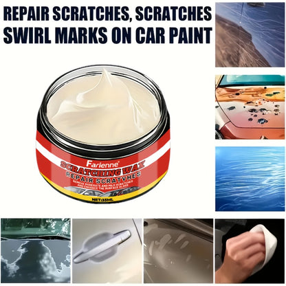 Car Scratch Remover & Swirl Remover – Nano Shine Polish Paste Kit with Sponge, Automotive Paint Scratch Repair for All Paint Colors, Vehicle Surface Restoration