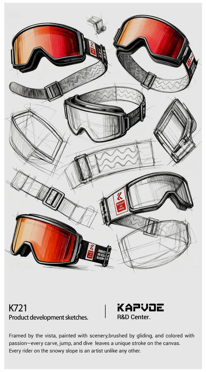 Magnetic Photochromic Ski Goggles OTG Helmet Compatible – 16-Point Magnetic Swap Lens, Triple-Layer Foam, Double Anti-Fog Dual-Layer PC 99.99% UV Protection for Men & Women, Includes Case & Bag