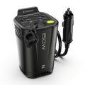 150W Car Power Inverter with 12V DC to 110V AC Car Plug Adapter Outlet Converter, 2 AC Outlets, 18W USB A, Dual 30W PD Car Charger - Heavy-Duty Black Vehicle Automotive