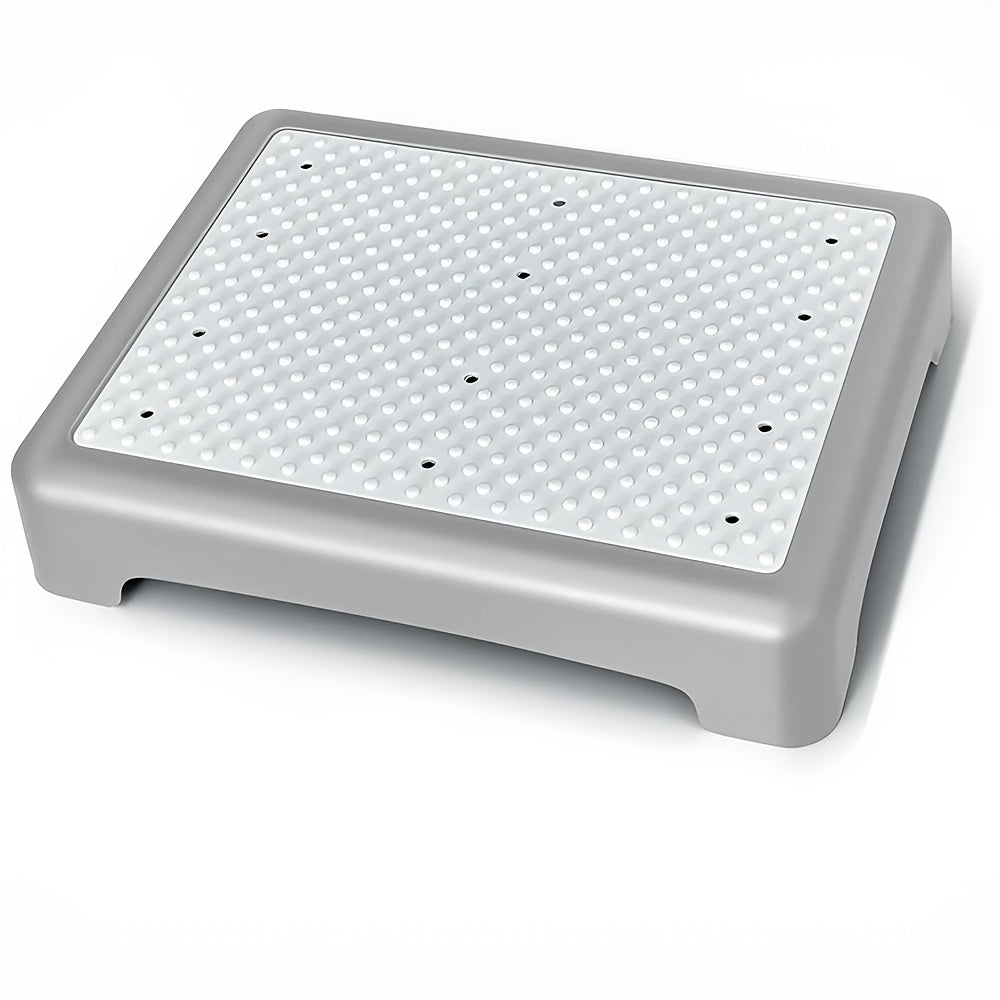 Non-Slip Step Stool Heavy Duty 550LBS Capacity Portable One Step Platform for Elderly Adults - Anti-Slip Rubber Mat Height Adjustable Indoor Outdoor Use Bed Car Door Bathroom Stair