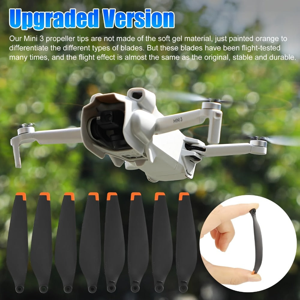 DJI Mini 3 Replacement Propellers 16pcs – Low-Noise Quick-Release Drone Blades Upgrade Kit with Screws & Screwdrivers, Lightweight Durable Drone Accessories for Extended Flight Time & Quiet Flying