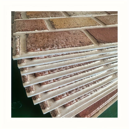 Peel and Stick Tile Stickers 20pcs Vintage Brick Pattern Self-Adhesive Waterproof Wall Tiles for Kitchen Bathroom Toilet – Removable Oil-Proof Backsplash Wall Art Decor