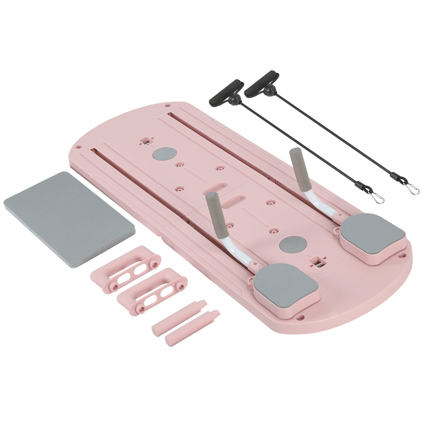 Foldable Pilates Board 8-in-1 with Resistance Bands – Anti-Slip Yoga Push-Up Board for Core Strength, Balance, Fat Burning & Full Body Home Gym Training
