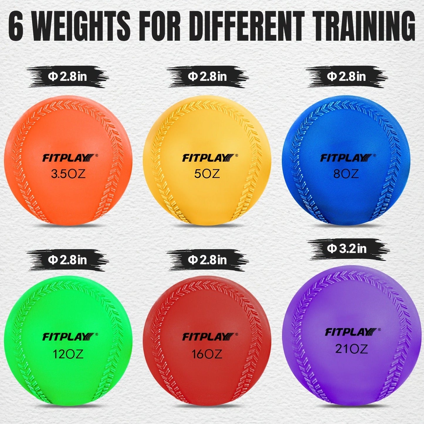 Weighted Ball Set of 6 with Mesh Bag & Air Nozzle, PVC