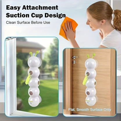 Automatic Caterpillar Cat Toy Interactive Electric Teaser for Indoor Cats - Self-Moving Worm Chasing Toy Stimulates Hunting Instincts Keeps Cats Active & Entertained
