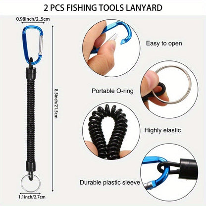 7-Piece Fishing Pliers & Fish Lip Gripper Combo – Saltwater Resistant Stainless Steel Hook Remover Set with Fish Scale & Storage Bag, Ergonomic Fishing Tools Gift for Men