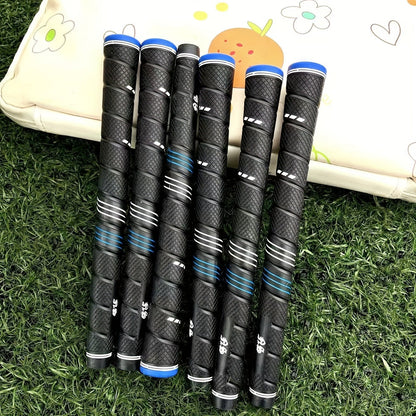 Oversized Golf Grips 10-Pack | Jumbo Blue Soft Rubber Anti-Slip Golf Club Grips for Iron & Wood Clubs – Ergonomic Precision Control Design for All Skill Levels with Custom Texture & Enhanced Durability