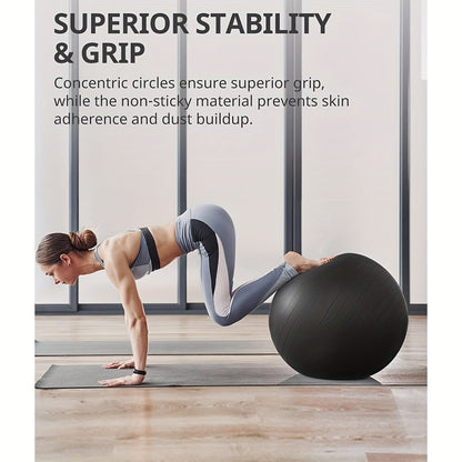 Exercise Ball 25 Inch Yoga Stability Ball 2-Pack Anti-Burst Fitness Balance Ball for Home Office Classroom Workout Core Training