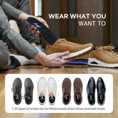 Arch Support Insoles Flat Feet Heavy Duty Shoe Inserts Men Women Work Boots