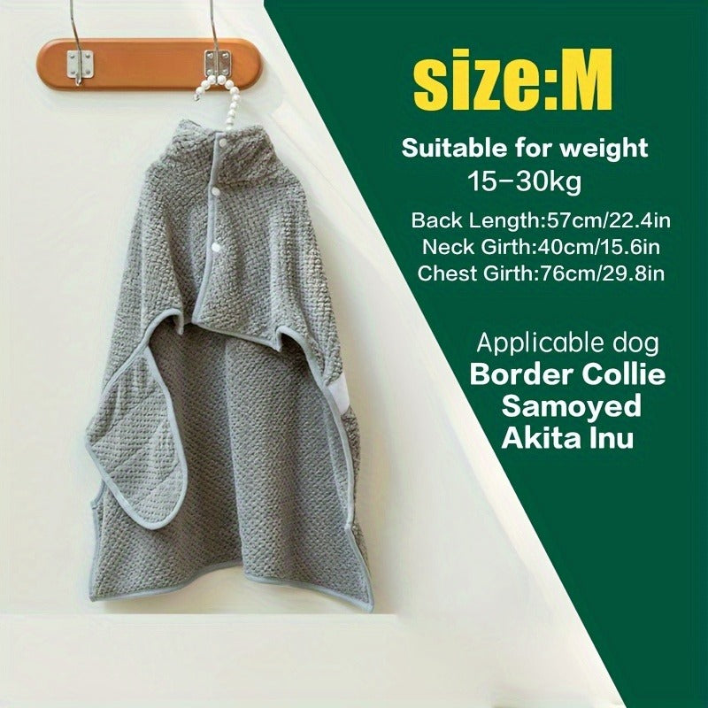 Microfiber Pet Towel Quick-Dry Super Absorbent Dog Bath Towel for Bathing Swimming Beach Outdoor S M L Gray Soft Lightweight Dog Grooming Towel