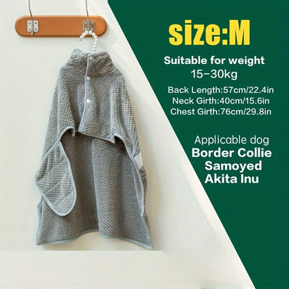 Microfiber Pet Towel Quick-Dry Super Absorbent Dog Bath Towel for Bathing Swimming Beach Outdoor S M L Gray Soft Lightweight Dog Grooming Towel