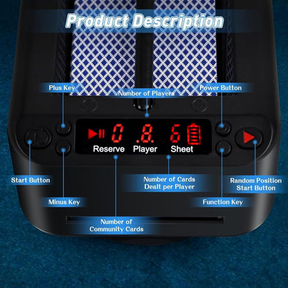 Automatic Card Dealer Machine 360° Rotating – Universal Anti-Cheating Playing Card Dealing Tool for Poker, Board Games & Family Game Night – Smart Electric Card Dispenser, Black or White
