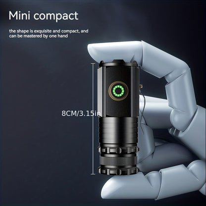 Magnetic LED Flashlight, 3000 Lumen Super Bright Rechargeable Torch with Strong Magnet Base, 300M Long Range Flood Beam for Outdoor, Camping, Household & Emergency Use