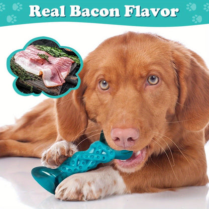 Indestructible Dog Chew Toy Nylon Bone for Aggressive Chewers - Tough Durable Dog Bone for Super Chewers, Long Lasting Chew Toys for Medium Large Breed Dogs, Teeth Cleaning & Boredom Relief