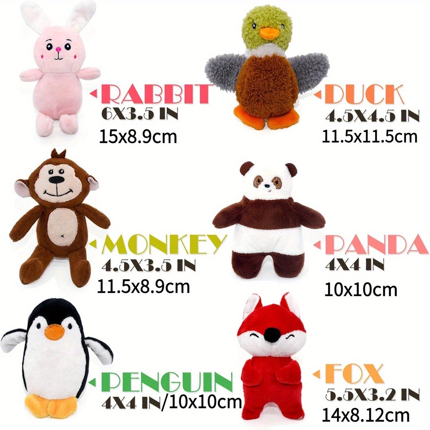Dog Squeaky Toys 12 Pack Stuffed Animal Plush Puppy Toys with Gift Box – Soft Chew Toys for Small to Medium Dogs, Cute Teething Toys Set with Squeaker, Interactive Dog Toy Bundle