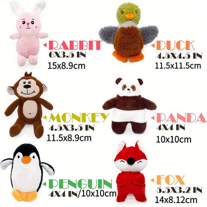 Dog Squeaky Toys 12 Pack Stuffed Animal Plush Puppy Toys with Gift Box – Soft Chew Toys for Small to Medium Dogs, Cute Teething Toys Set with Squeaker, Interactive Dog Toy Bundle