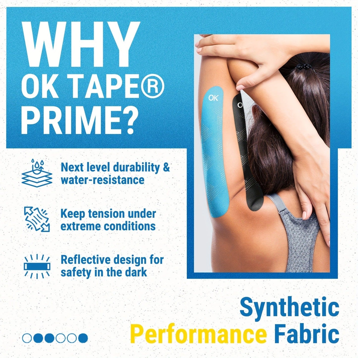 Sports Kinesiology Tape 20 Precut Strips Purple Reflective – Elastic Synthetic Athletic Muscle Support Tape, Quick Adhesion, 2" x 10" Each, Waterproof Performance K Tape for Running, Gym & Injury Recovery