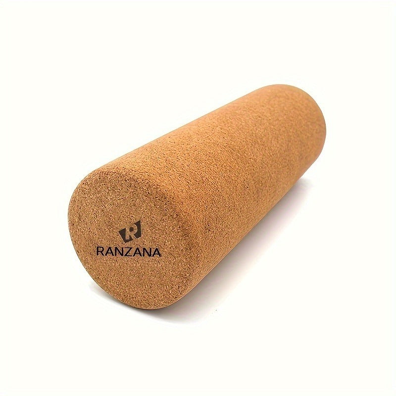 Cork Yoga Roller High-Density Foam Roller for Muscle Massage – 11.81 Inch Textured Surface for Neck & Back Pain Relief, Flexibility & Relaxation, Portable for Adults Men & Women