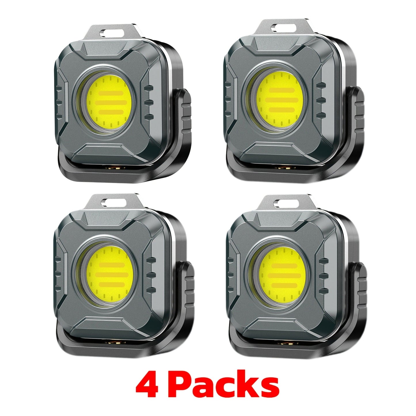 COB LED Work Light Rechargeable 500 Lumen 6 Modes Adjustable Color Temp Mini Tactical Flashlight for Camping Garage Car Repair Emergency EDC