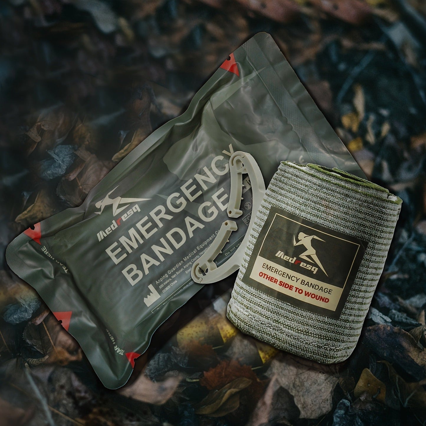 IFAK Trauma Kit Compact Black – Survival First Aid Kit with Bandages, Compressed Gauze & Scissors for Car, Family Trips, Outdoor Adventures, Hiking & Emergency Preparedness
