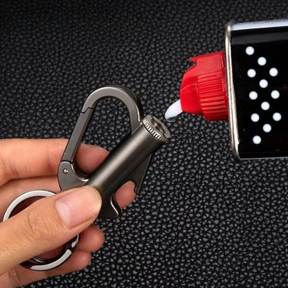 Permanent Match Flint Fire Starter 2-Pack – Waterproof Metal Keychain Lighter EDC with Bottle Opener
