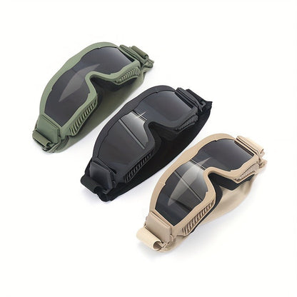 Polarized Off-Road Goggles Windproof – Wide Field of View, Anti-Fog, Durable Sports Glasses for Desert Snow Sand Outdoor Motorcycle Cycling Hiking