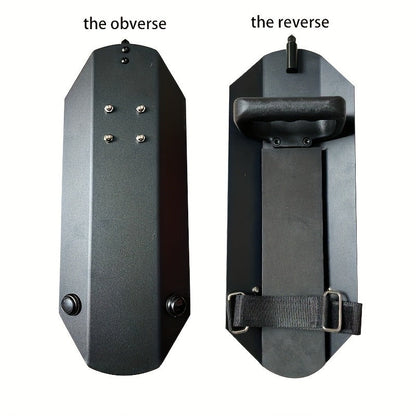 Tactical Arm Shield with Window Breaker Tool, Handheld Riot Shield High-Strength Steel Protective Gear for Outdoor Hunting Vehicle Emergency, Self Defense Shield for Men Birthday Christmas Halloween Gift